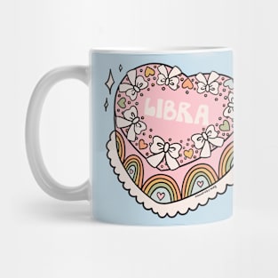 Libra Heart Cake Mug